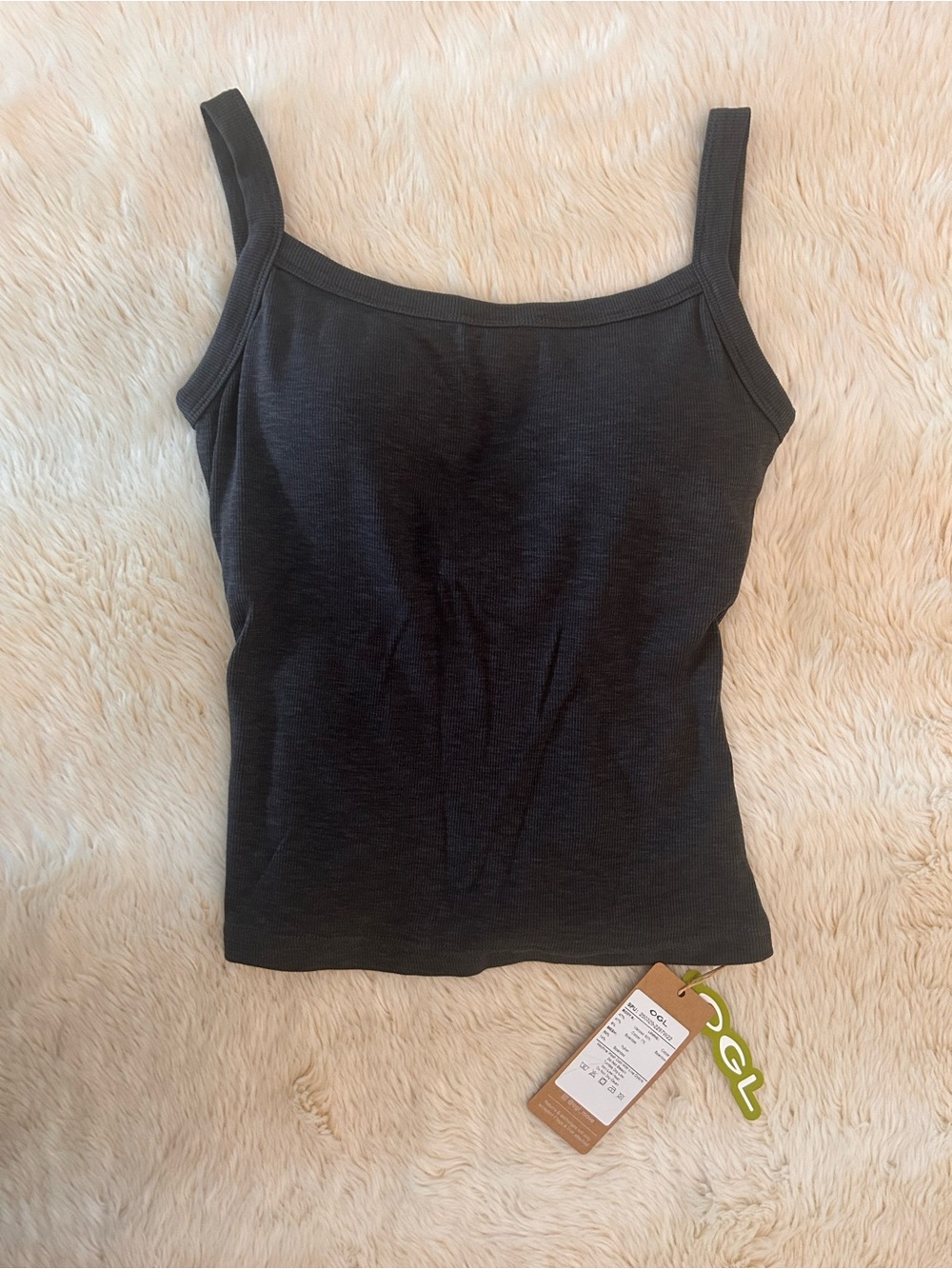 OGL Dark Gray Ribbed Camisole Tank